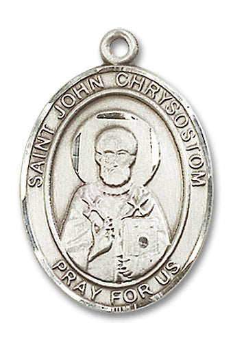 Sterling Silver Saint John Chrysostom Pendant