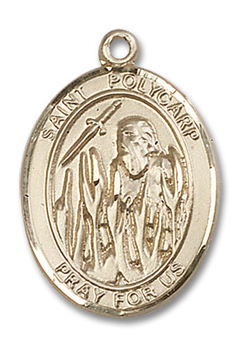 14kt Gold Saint Polycarp of Smyrna Medal