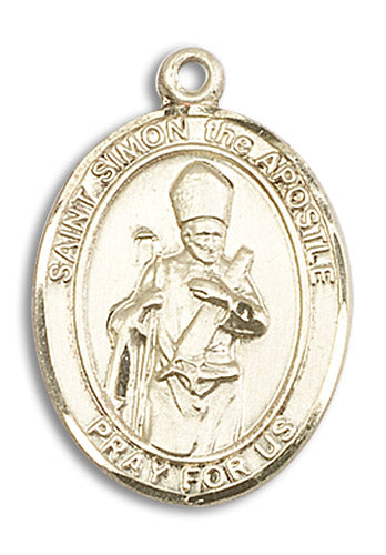14kt Gold Saint Simon Medal