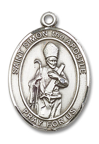 Sterling Silver Saint Simon Pendant