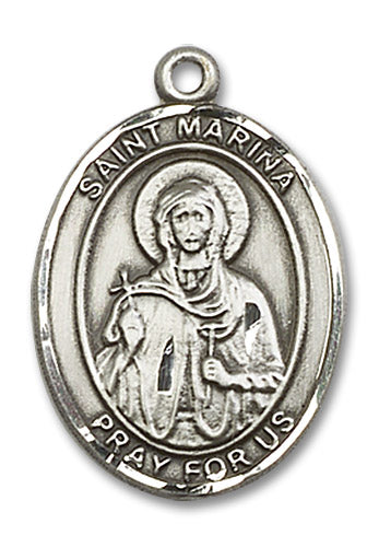 Sterling Silver Saint Marina Pendant