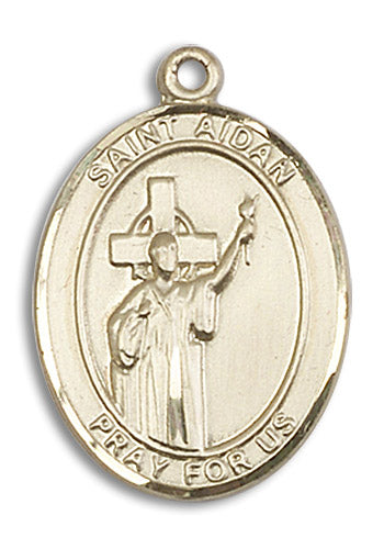 14kt Gold Filled Saint Aidan Of Lindesfarne Pendant