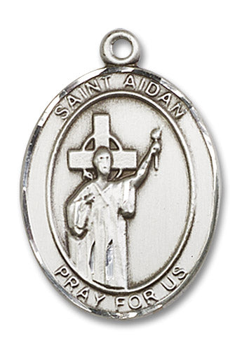 Sterling Silver Saint Aidan Of Lindesfarne Pendant