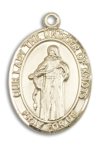 14kt Gold Filled Our Lady Of Knots Pendant