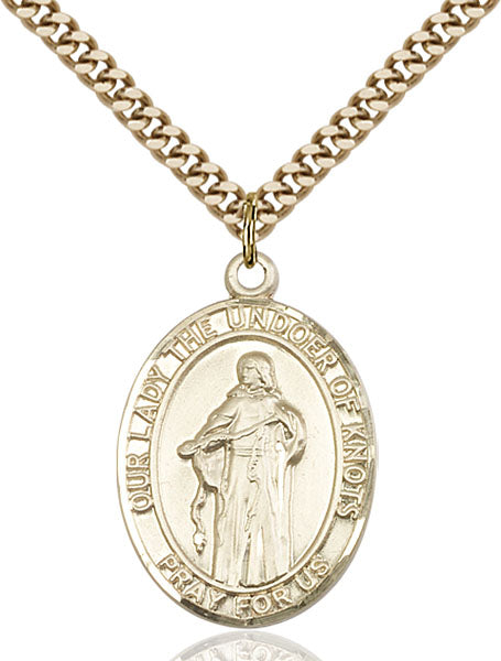 14kt Gold Filled Our Lady Of Knots Pendant