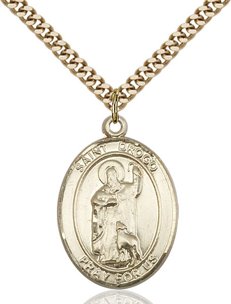 14kt Gold Filled Saint Drogo Pendant