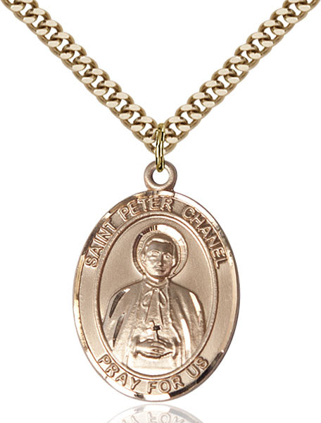 14kt Gold Filled Saint Peter Chanel Pendant
