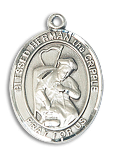 Sterling Silver Blessed Herman the Cripple Pendant