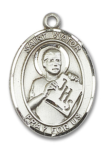 Sterling Silver Saint Viator of Bergamo Pendant