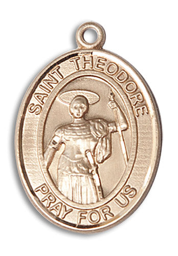 14kt Gold Saint Theodore Stratelates Medal