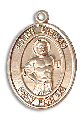 14kt Gold Saint Dismas Medal