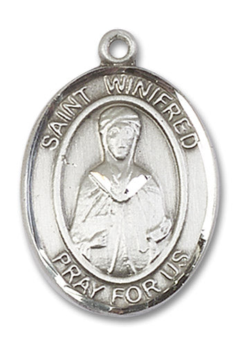 Sterling Silver Saint Winifred of Wales Pendant