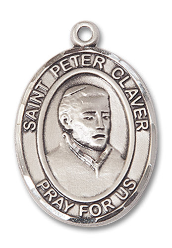Sterling Silver Saint Peter Claver Pendant