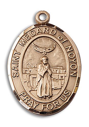 14kt Gold Saint Medard of Noyon Medal