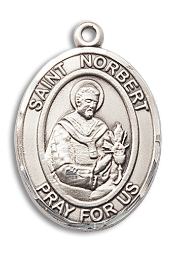 Sterling Silver Saint Norbert of Xanten Pendant