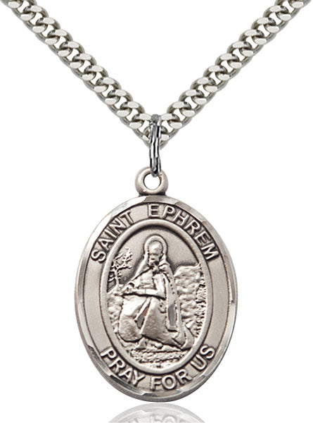 Sterling Silver Saint Ephrem Pendant