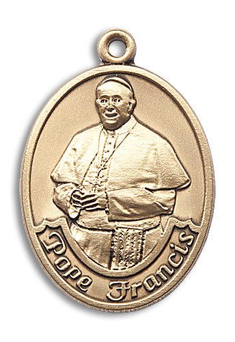 14KT Pope Francis Oval Medal