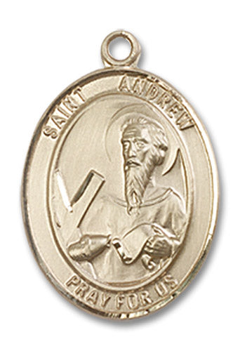 14kt Gold Saint Andrew the Apostle Medal