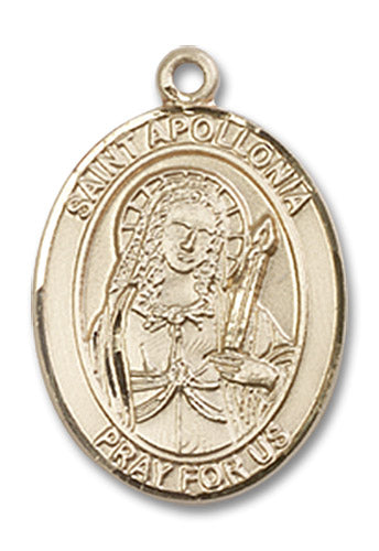14kt Gold Saint Apollonia Medal