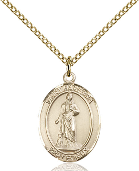 14kt Gold Filled Saint Barbara Pendant