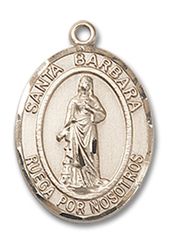 14kt Gold Santa Barbara Medal