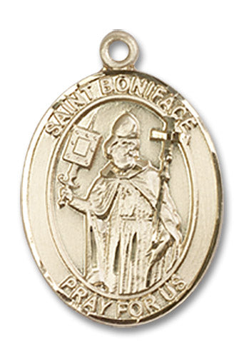 14kt Gold Saint Boniface Medal