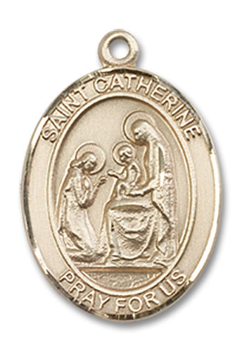 14kt Gold Saint Catherine of Siena Medal