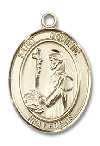 14kt Gold Saint Dominic De Guzman Medal