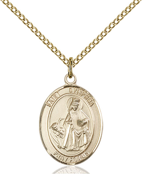 14kt Gold Filled Saint Dymphna Pendant