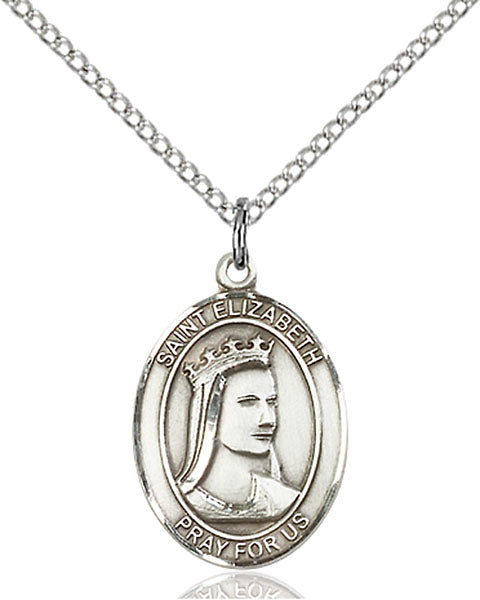 Sterling Silver Saint Elizabeth of Hungary Pendant