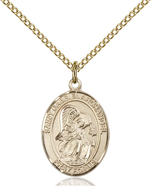 14kt Gold Filled Saint Gabriel the Archangel Pendant
