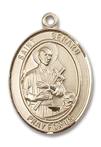 14kt Gold Saint Gerard Majella Medal