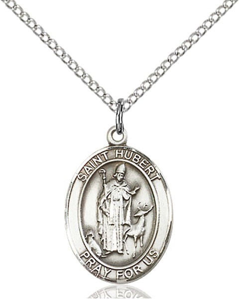 Sterling Silver Saint Hubert of Liege Pendant