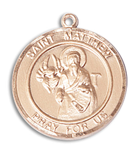 14kt Gold Saint Matthew the Apostle Medal