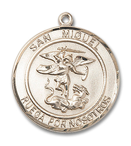 14kt Gold San Miguel Arcangel Medal