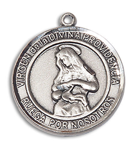 Sterling Silver Virgen Divina Providencia Pendant