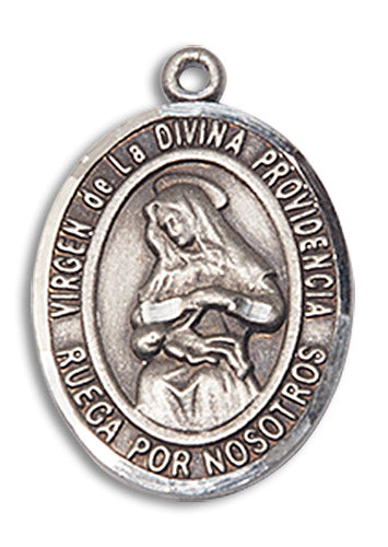 Sterling Silver Virgen de la Divina Pendant