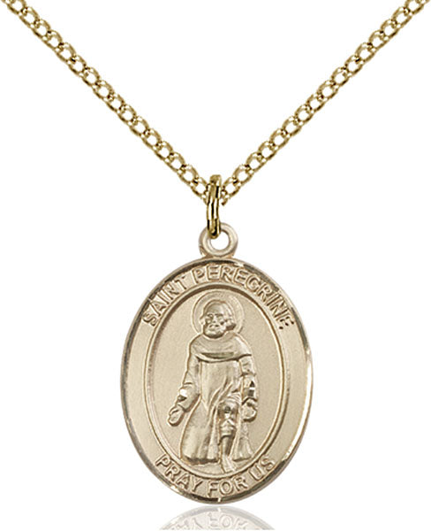 14kt Gold Filled Saint Peregrine Laziosi Pendant