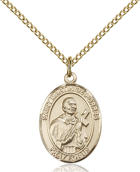14kt Gold Filled Saint Martin De Porres Pendant
