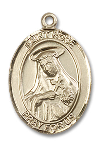 14kt Gold Saint Rose of Lima Medal
