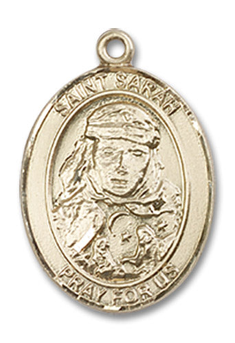 14kt Gold Saint Sarah Medal