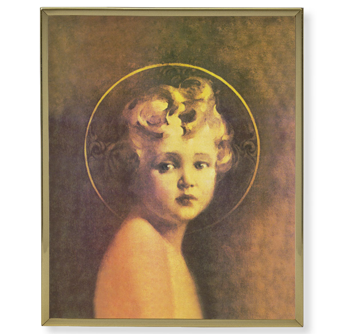 Light of the World Gold Framed Plaque Art
