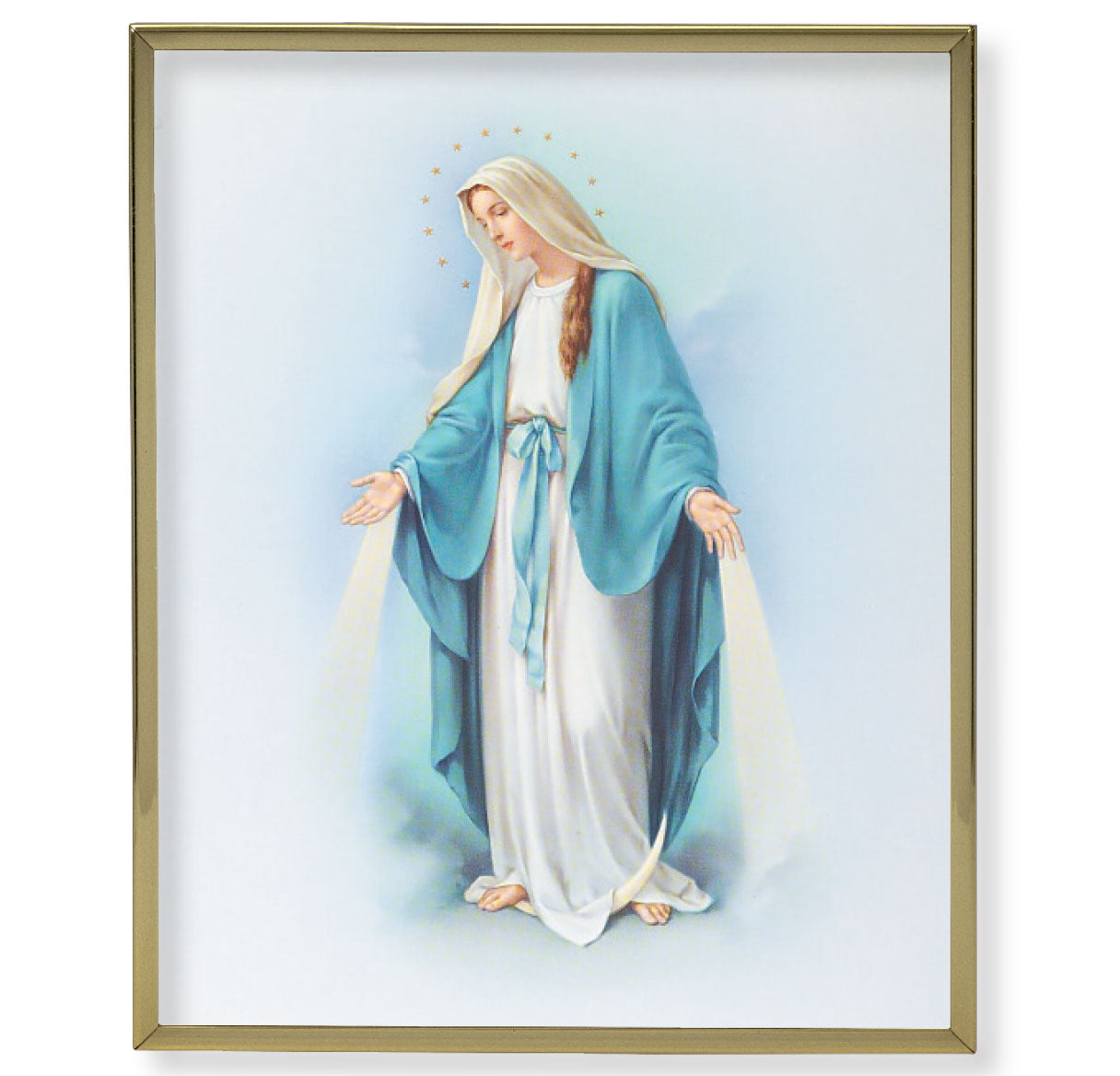 Our Lady of Grace Gold Framed Plaque Art