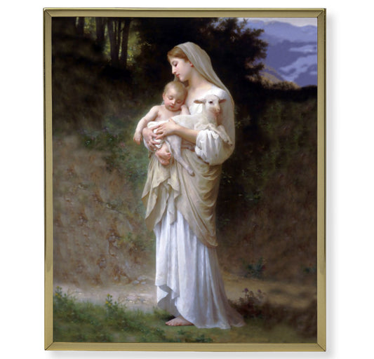 Divine Innocence Gold Framed Plaque Art