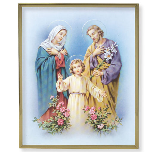 Holy Family Gold Framed Plaque Art