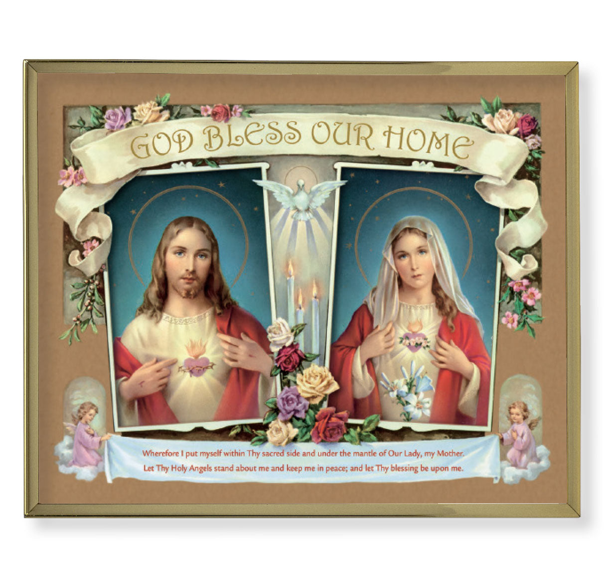 House Blessing - SHJ - IHM Gold Framed Plaque Art