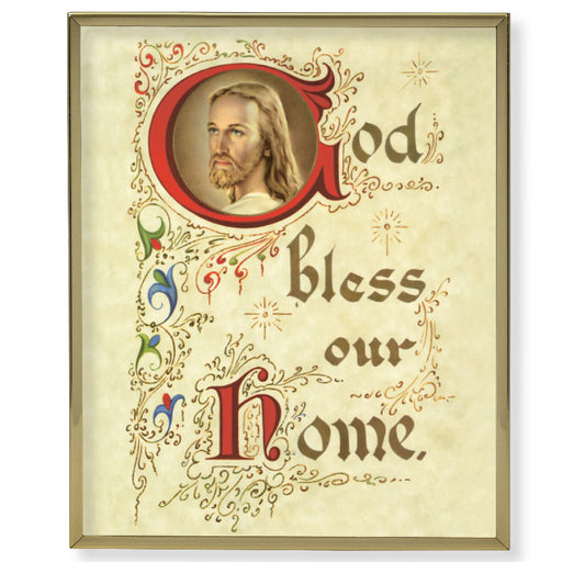 House Blessing Gold Framed Plaque Art