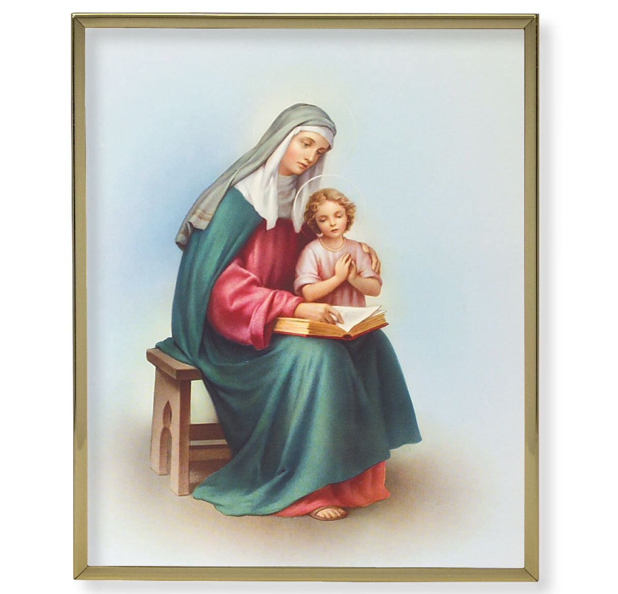 St. Anne Gold Framed Plaque Art