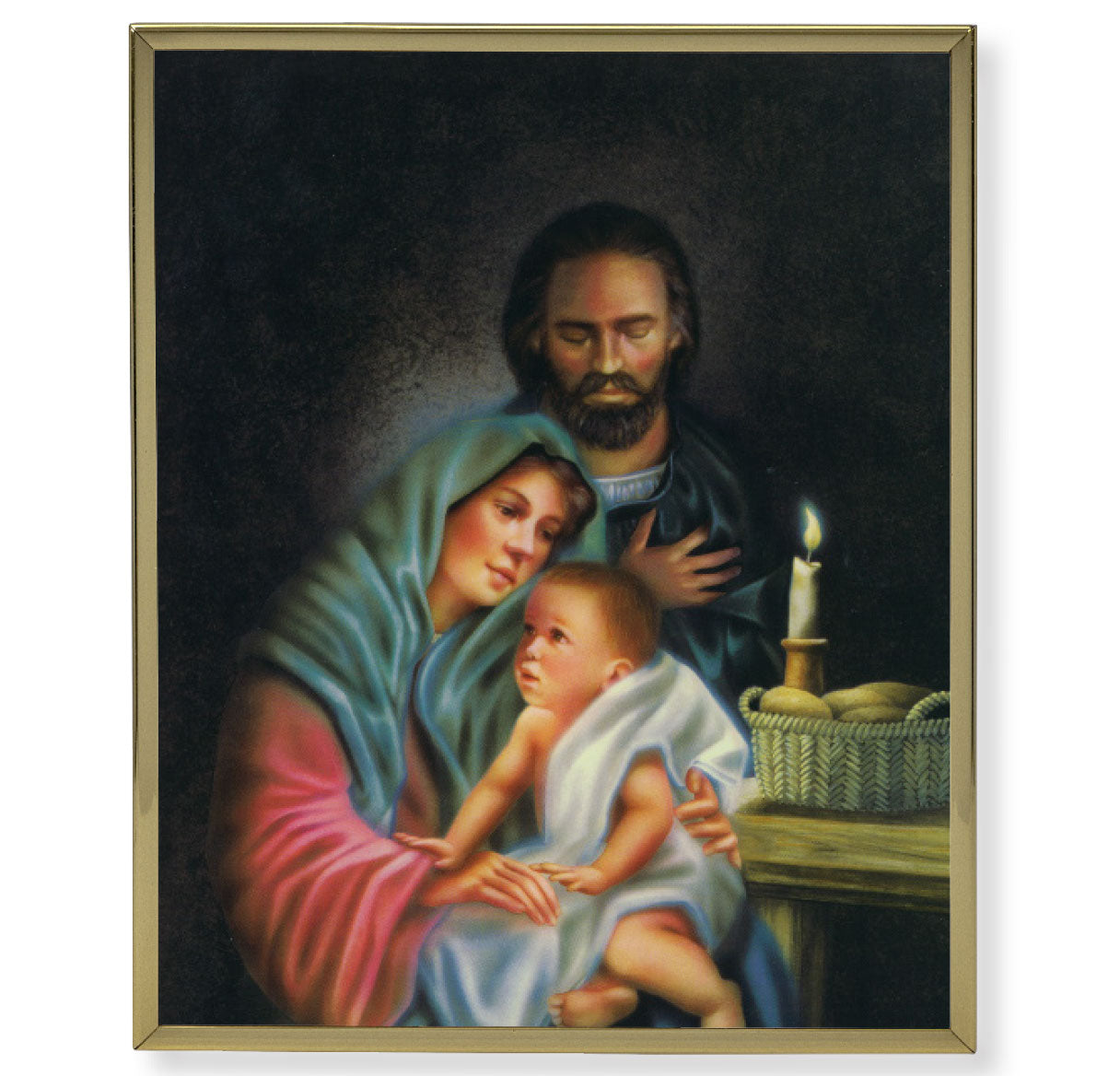 Holy Family Gold Framed Plaque Art
