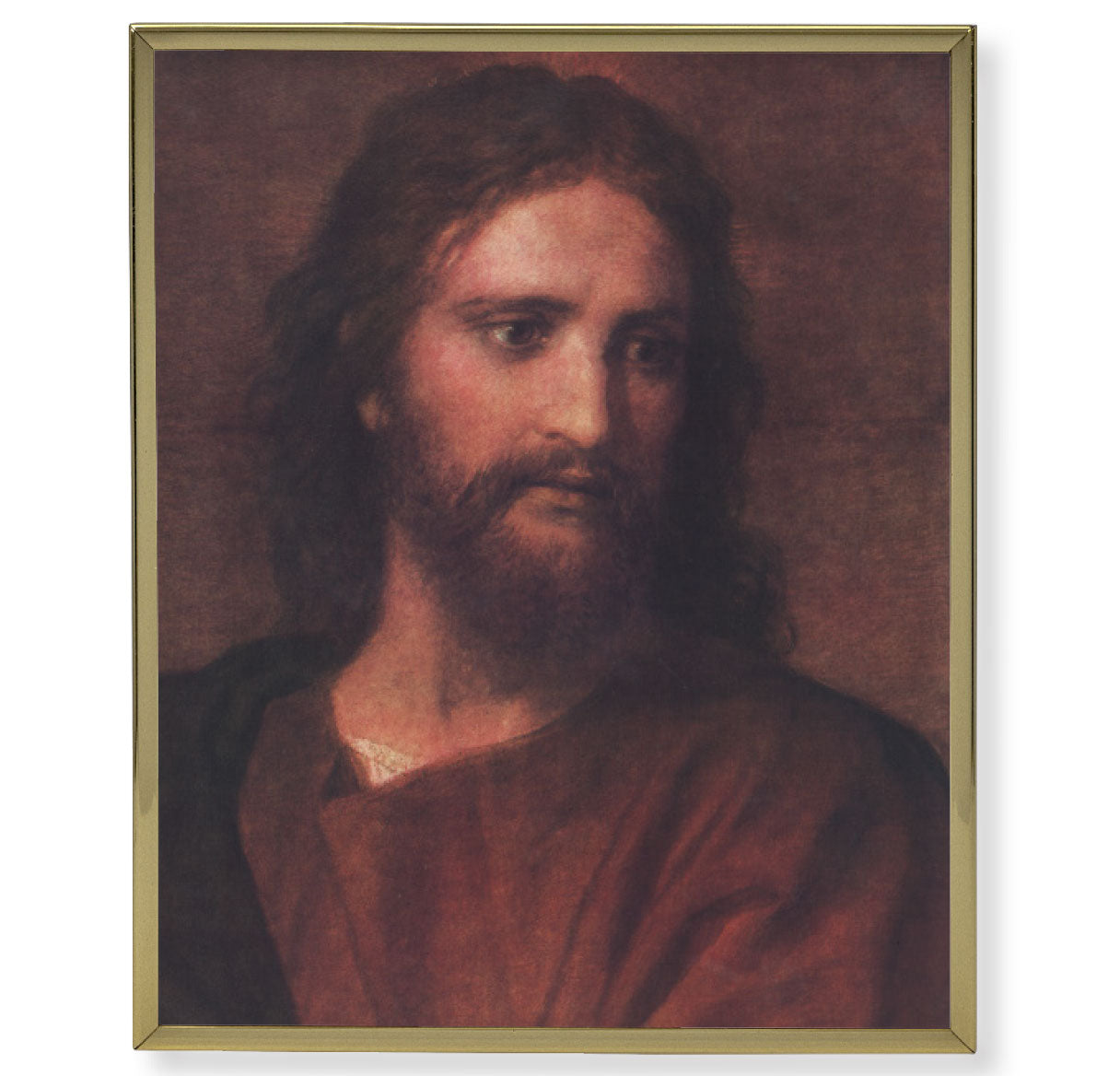 Christ at 33 Gold Framed Plaque Art